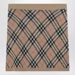 Burberry Wool and mohair blend check mini skirt