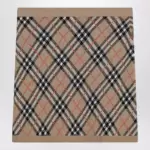Burberry Wool and mohair blend check mini skirt