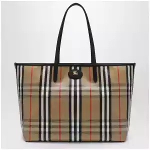 Burberry Medium Highlands Tote bag in Check pattern