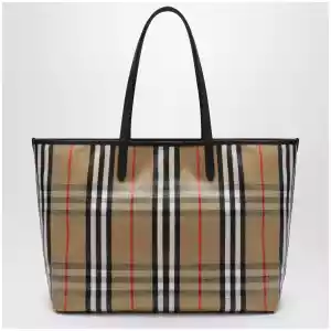 Burberry Medium Highlands Tote bag in Check pattern