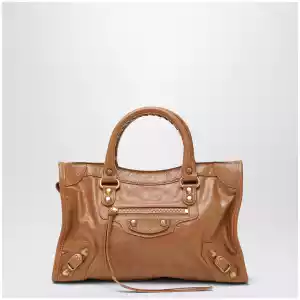 Balenciaga Small beige/antique gold Le City bag