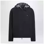 Burberry Blue reversible cotton jacket with Check pattern