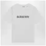 Burberry White T-shirt with logo print