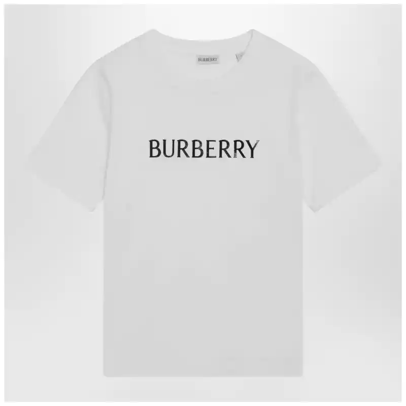 Burberry White T-shirt with logo print