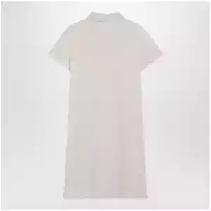 Beige mélange cotton polo dress by Burberry