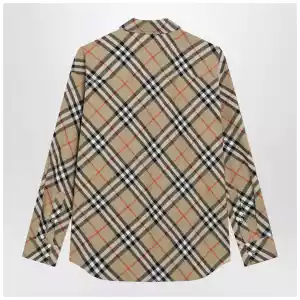 Burberry Beige shirt with Check pattern