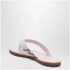 Burberry Pink Pavilion sandals with Check pattern