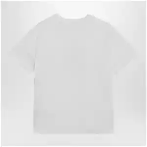 Burberry White T-shirt with Knight Stamp