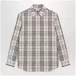 Beige Check shirt by Burberry