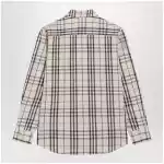 Beige Check shirt by Burberry