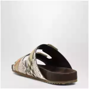 Burberry Urchin sandals in leather with python print
