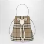 Burberry Mini bucket bag with Check pattern