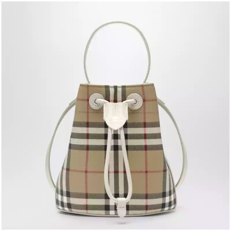 Burberry Mini bucket bag with Check pattern