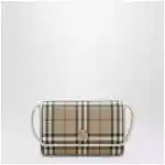 Burberry White Hampshire bag with Check pattern
