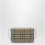 Burberry White Hampshire bag with Check pattern