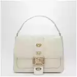 Burberry Small Rider shoulder bag in beige lambskin