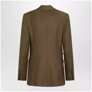 Burberry Tailored single-breasted wool and mohair brown jacket