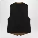 Brown wool and mohair vest by Burberry