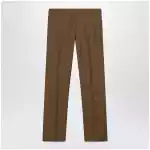 Burberry Brown wool and mohair trousers