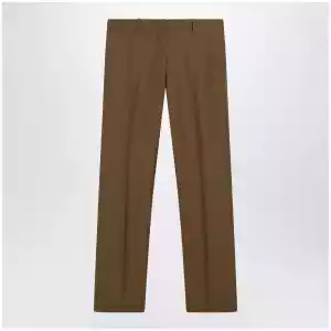 Burberry Brown wool and mohair trousers