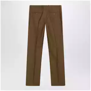 Burberry Brown wool and mohair trousers