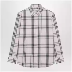 Burberry Pink cotton Check pattern shirt
