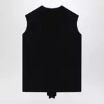 The Row Black wool Waistcoat cardigan