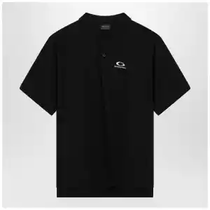 Balenciaga Black Laurel Classic regular polo shirt