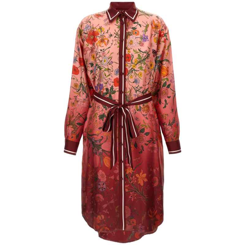 Gucci Flora Print Dress