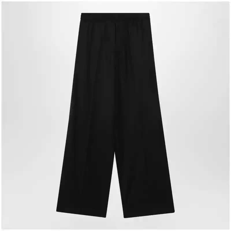 Balenciaga Palazzo trousers with elastic waist in black wool