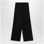 Balenciaga Palazzo trousers with elastic waist in black wool