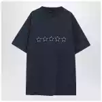 Balenciaga Washed navy blue oversized T-shirt