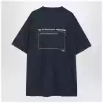 Balenciaga Washed navy blue oversized T-shirt