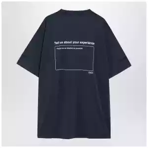 Balenciaga Washed navy blue oversized T-shirt