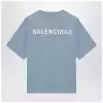 Light blue Balenciaga Back Medium Fit T-shirt