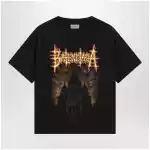 Balenciaga Sacré Cœur print medium-fit cotton T-shirt in black