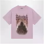Balenciaga Women's Sacré Cœur T-shirt in jersey, old pink