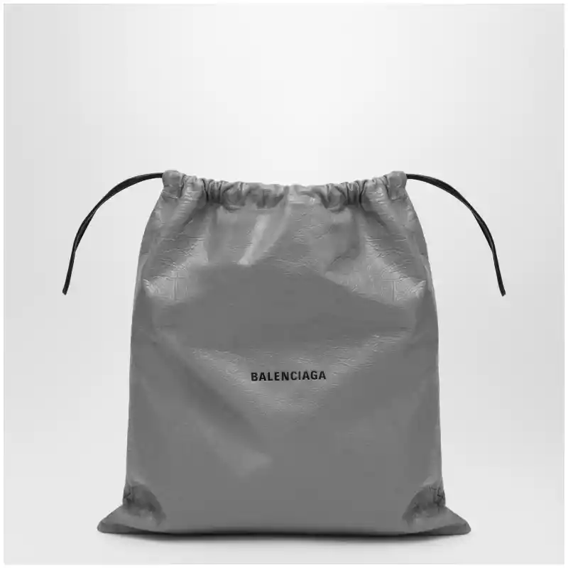 Balenciaga La Pochette dust bag shopper in Arena lambskin grey