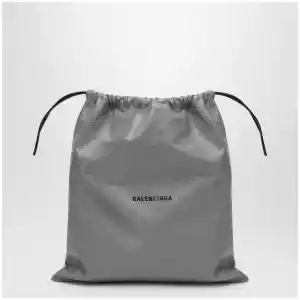 Balenciaga La Pochette dust bag shopper in Arena lambskin grey