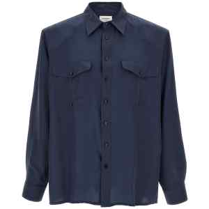 Saint Laurent Viscose And Silk Shirt