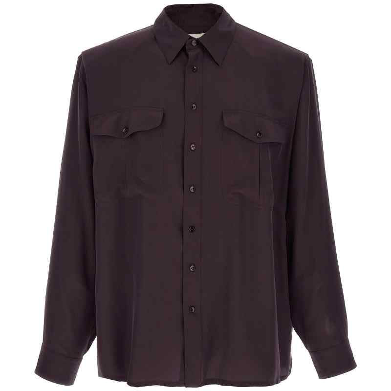 Saint Laurent Viscose And Silk Shirt
