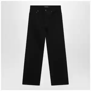 Balenciaga Black cotton denim trousers