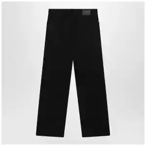 Balenciaga Black cotton denim trousers