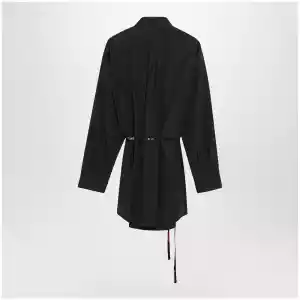 Balenciaga Short dress with floral waist belt