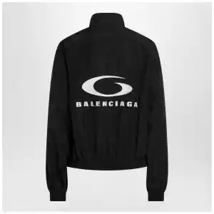 Balenciaga Black Loop Sports Icon zip jacket