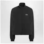Balenciaga Black washed Loop Sports Icon zip jacket