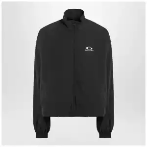 Balenciaga Black washed Loop Sports Icon zip jacket