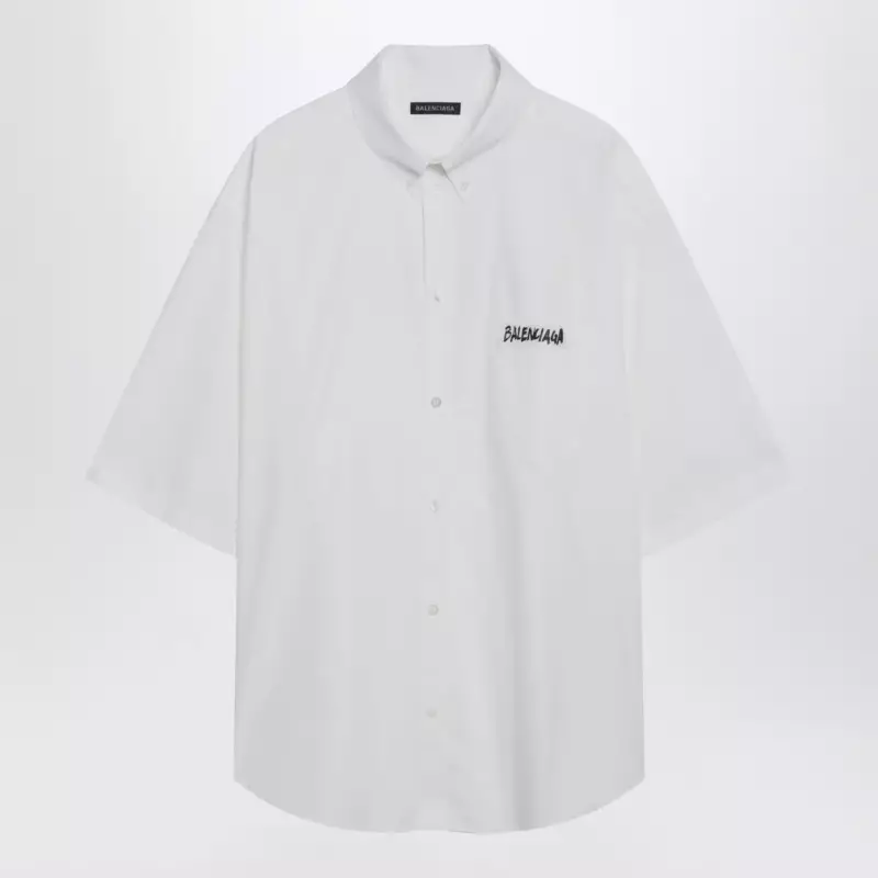 857810TRM28_S_BALEN-9000.x Balenciaga White Masking Tape shirt