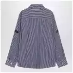 Balenciaga Oversize navy blue and white striped shirt
