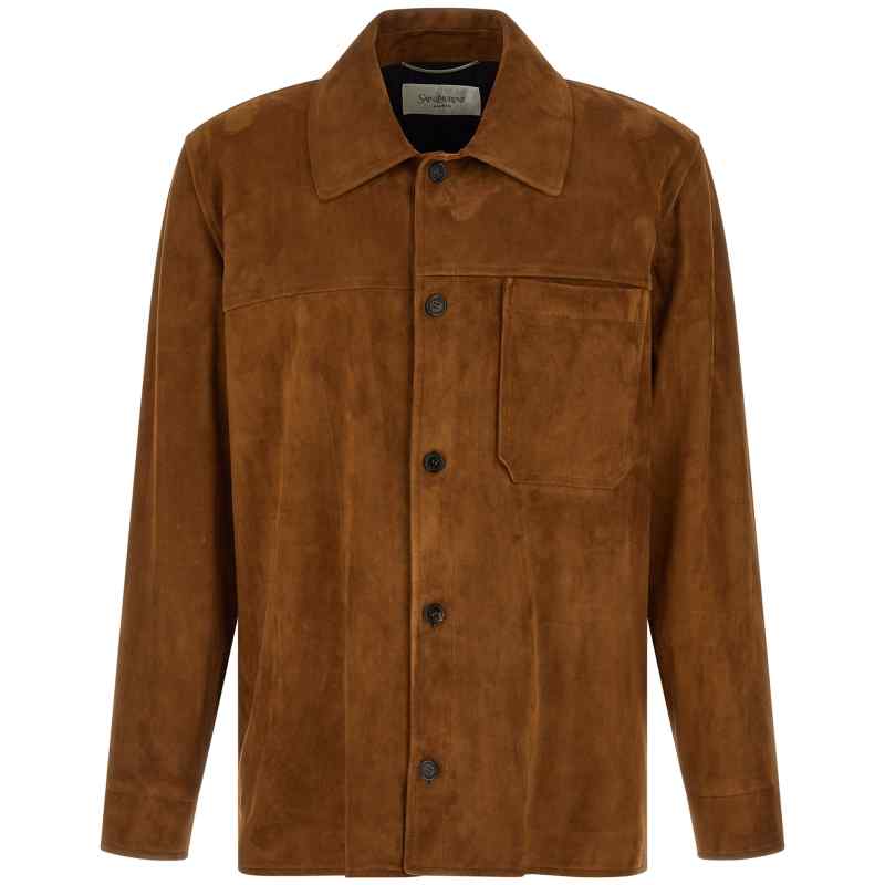 861396YCUM22705_01_M_2026-03-19T09-37-26.695Z-2 Saint Laurent Suede Overshirt